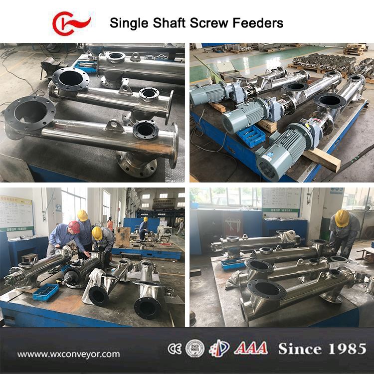 Single Shaft Screw Feeders Single Shaft Screw Feeders